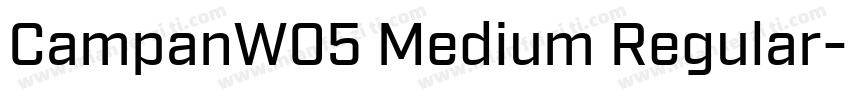 CampanW05 Medium Regular字体转换